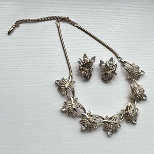 Vintage Coro Rhinestone Necklace Set